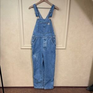 Vintage 80’s Guess Made In The USA Denim Bib Overalls size Large